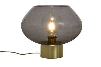 BELL bordlampa stor, matt mässing/rök - Aneta Lighting