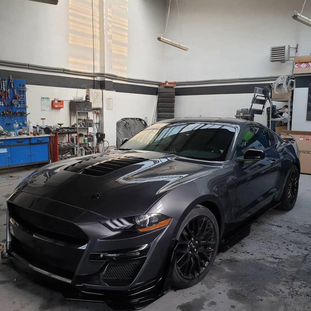 IKON 1:1 GT500 Style Aluminium Huv (MUSTANG 18-21 GT, Ecoboost) - 4