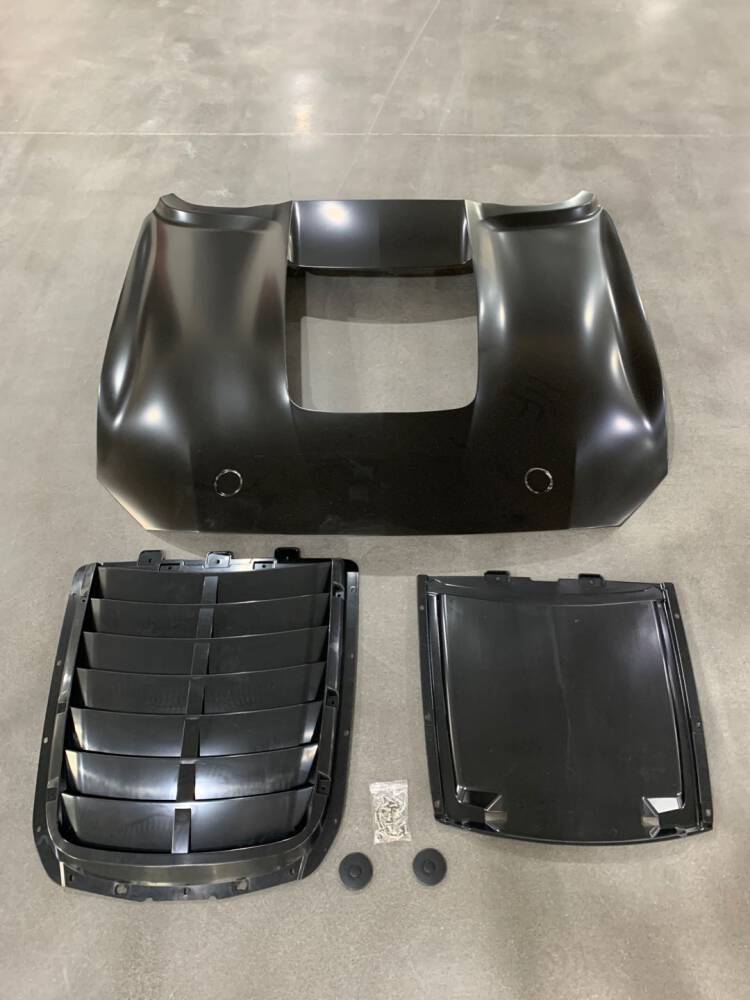 IKON 1:1 GT500 Style Aluminium Huv (MUSTANG 18-21 GT, Ecoboost) - 6