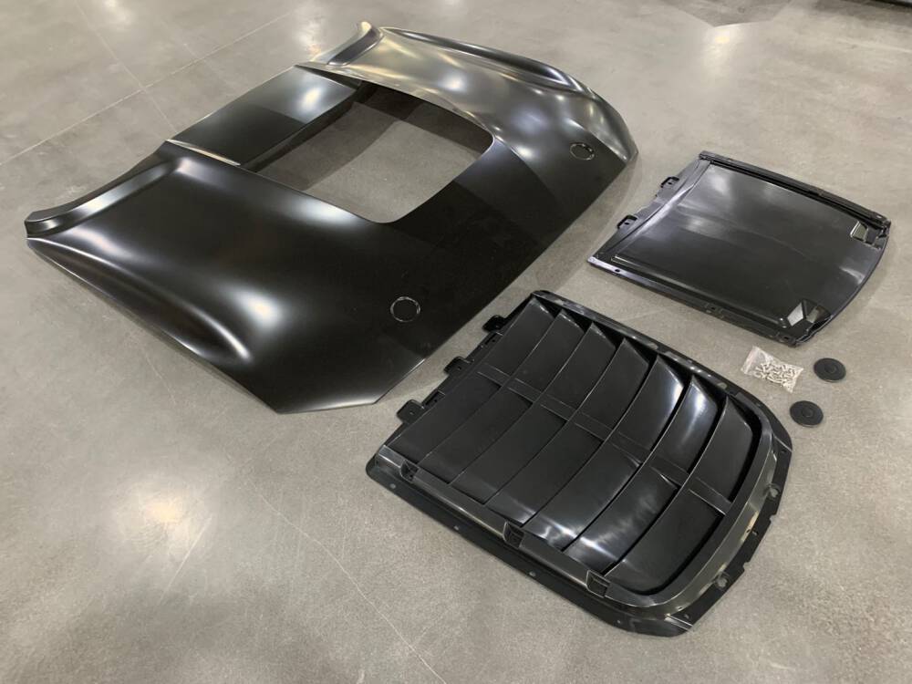 IKON 1:1 GT500 Style Aluminium Huv (MUSTANG 18-21 GT, Ecoboost) - 7