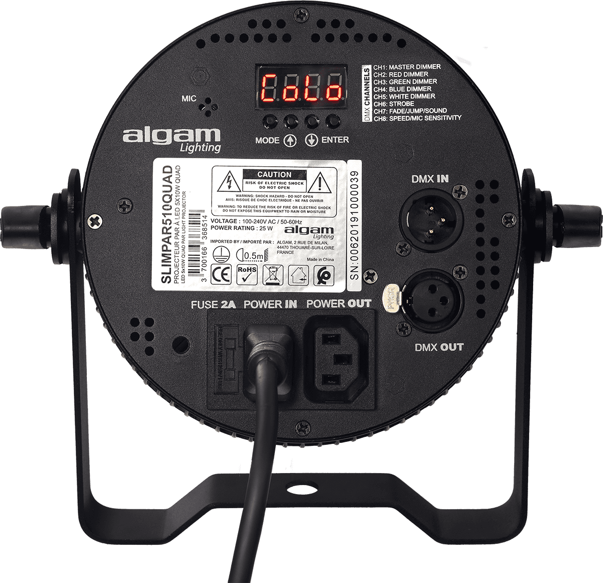 Algam Lightning Slimpar 510 Quad LED  - 2
