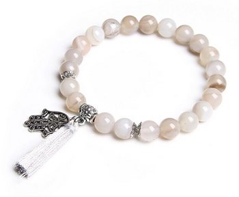 Agat Mala Armband med tofs