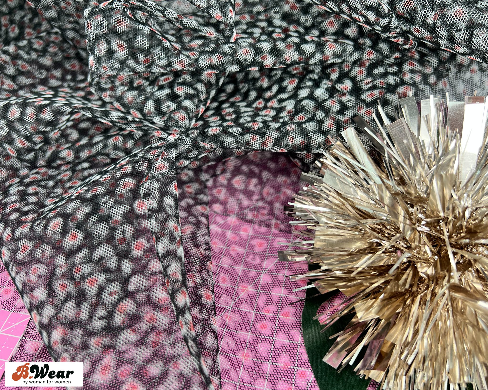 Soft Bra tulle - Black leopard