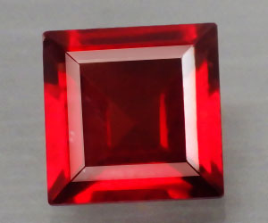 Piedra preciosa granate piropo natural brillante de 1,30 quilates de 6 mm - 3