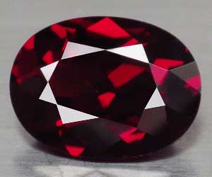 Piedra preciosa de granate piropo natural de forma ovalada lujosa grande de 4,47 ct - 3