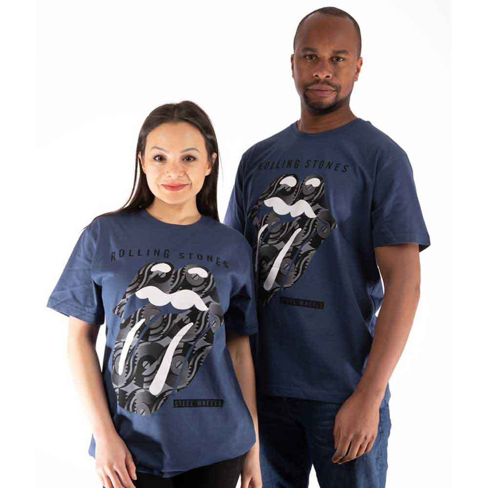 The Rolling Stones Unisex T-Shirt: Steel Wheels (Small)