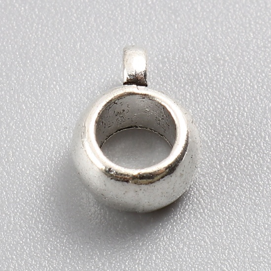 Connector /bail/Berlockhållare - Silver 9x4mm - 2