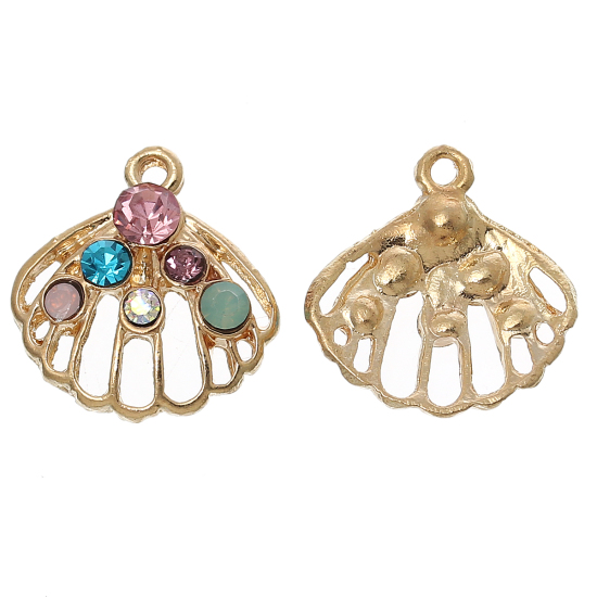 Berlock - Shell, rhinestones - 2