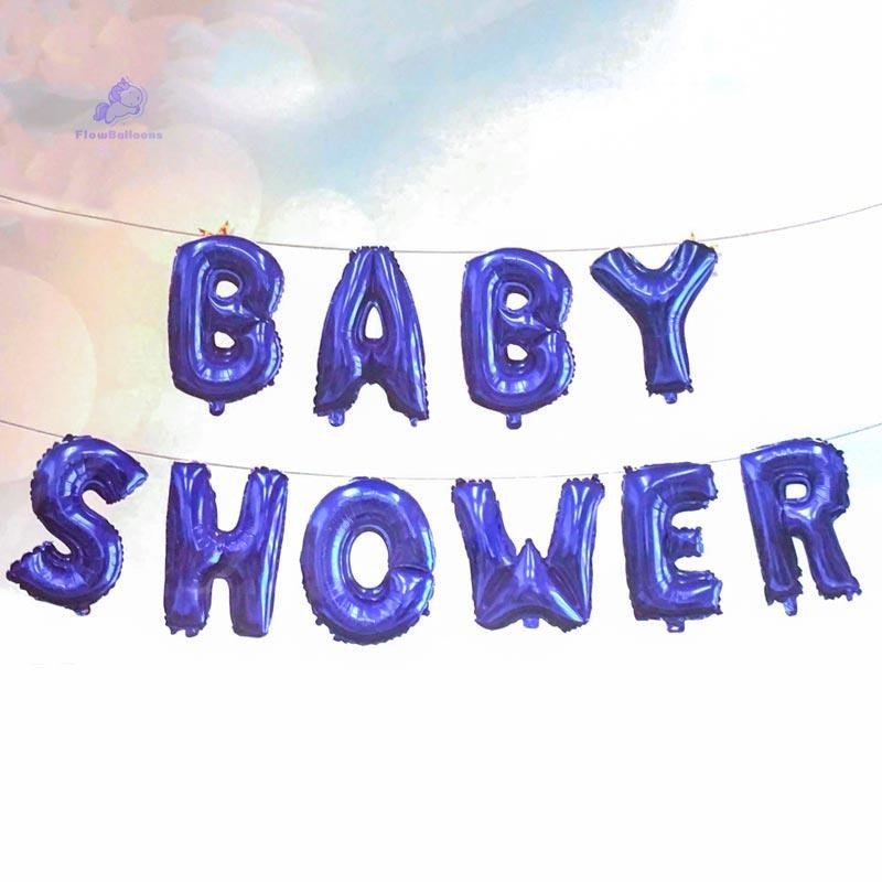 Ballonggirlang "Baby Shower" | Blå