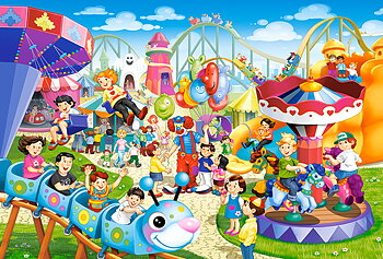 Amusement Park, 40-bitarspussel Maxi (B-040353)