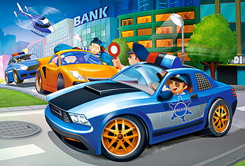 Police Chase, 40-bitarspussel Maxi (B-040360)