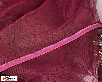 Soft bra tulle - Black Cherry 