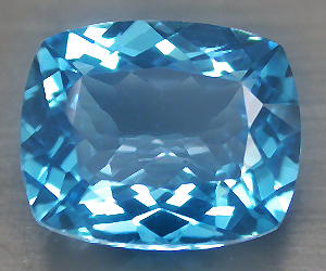 Piedra preciosa de topacio azul suizo natural genuina de lujo grande de 5,63 quilates