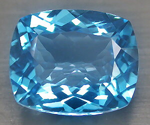 Piedra preciosa de topacio azul suizo natural genuina de lujo grande de 5,63 quilates