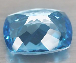 Piedra preciosa de topacio azul suizo natural genuina de lujo grande de 5,63 quilates - 2