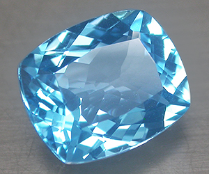 Piedra preciosa de topacio azul suizo natural genuina de lujo grande de 5,63 quilates - 3