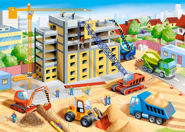 Big Construction Site, 60-bitarspussel (B-066223)