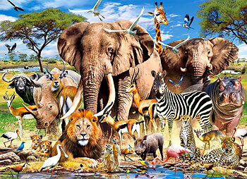 Savanna Animals, 200-bitarspussel (B-222155)