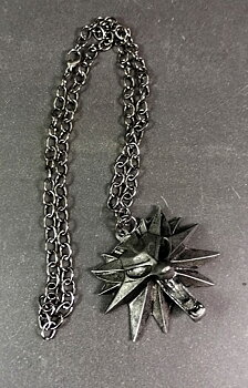 Witcher Halsband i  Rökig svart Metall