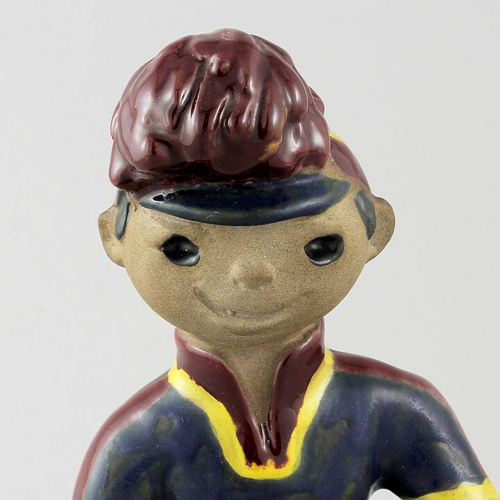 ドロシー・クラフ　縄を持っち男子のフィギュリン 16cm　1957年