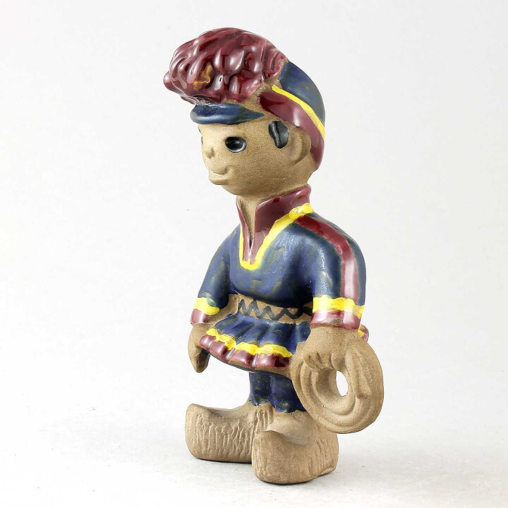 ドロシー・クラフ　縄を持っち男子のフィギュリン 16cm　1957年