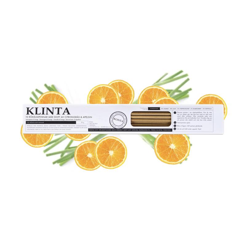 Klintas Rökelsepinnar Citrongräs & Apelsin