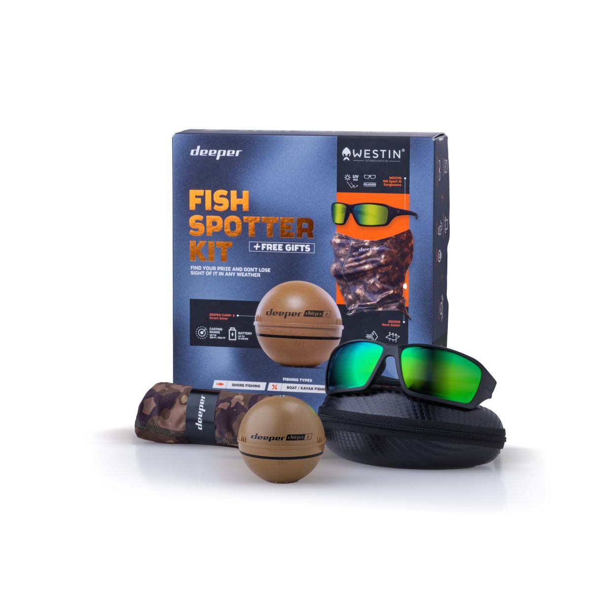 Deeper Smart Sonar Chirp+ 2 - Fish Spotter kit