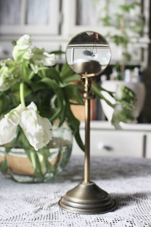 Värmeljushållare förstoringsglas