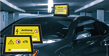 Takskylt Elfordon för egen design