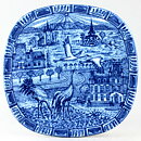 Gunnar Nylund (Christmas Plates) Annual Blue Wall Plate 1979 19,5 cm 