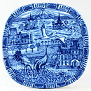 グナー・ニールンド  クリスマスプレート ブルー 陶板   Wall Plaque  1979年 19,5cm