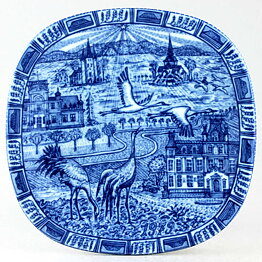 グナー・ニールンド  クリスマスプレート ブルー 陶板   Wall Plaque  1979年 19,5cm