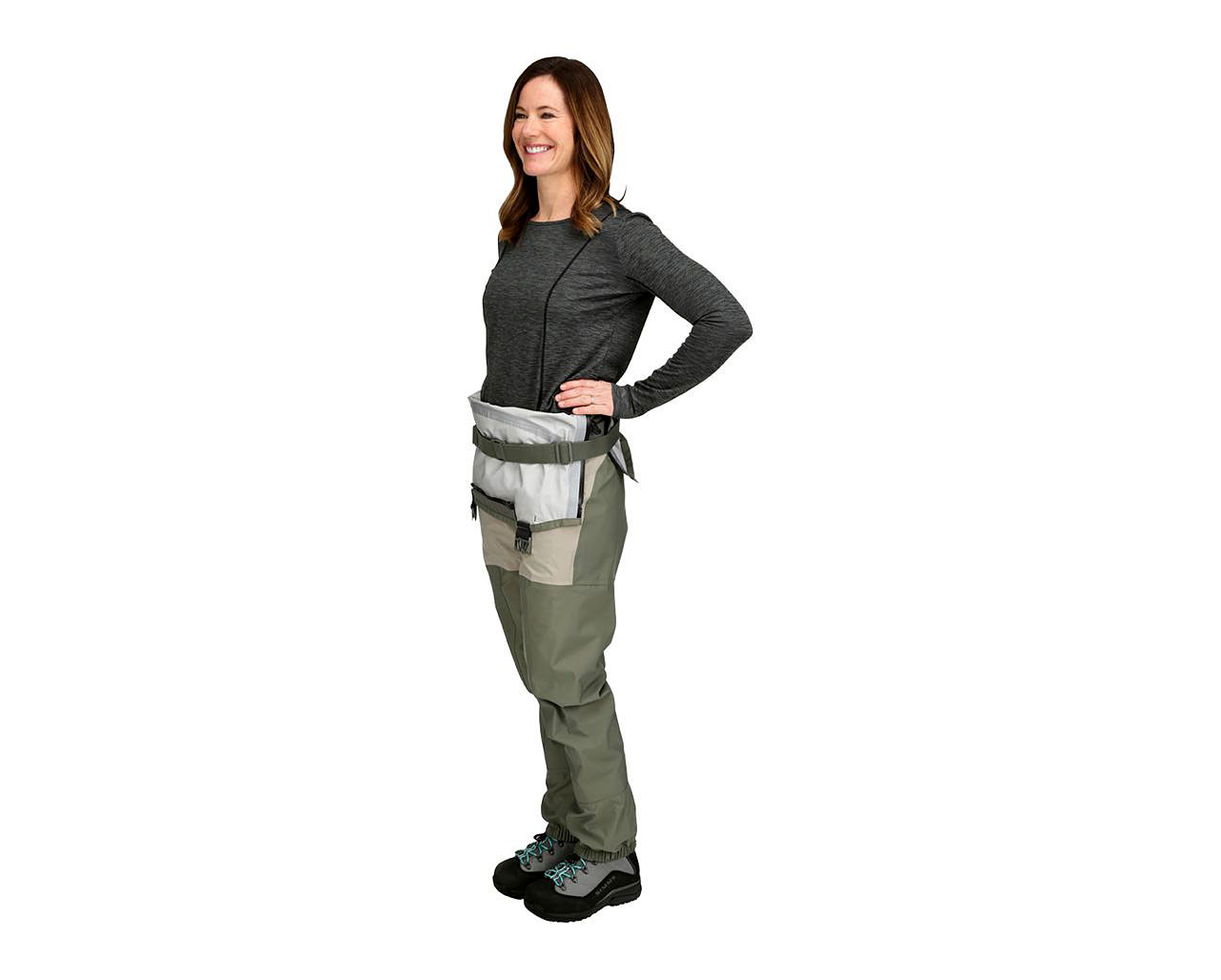 Simms Freestone Z Vadarbyxor Striker Grey - Dam - 5