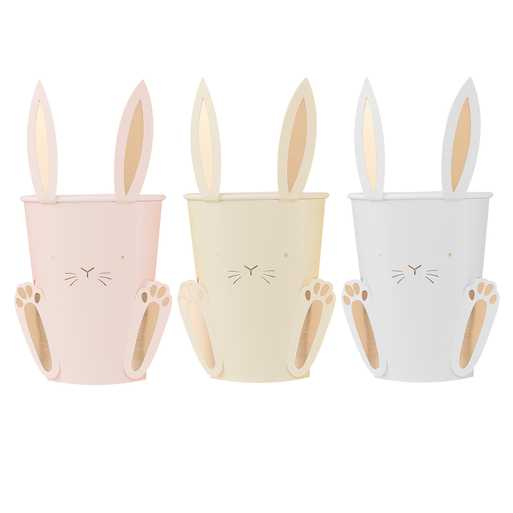 Pappmuggar Kaniner med öron- 8 -pack - 2