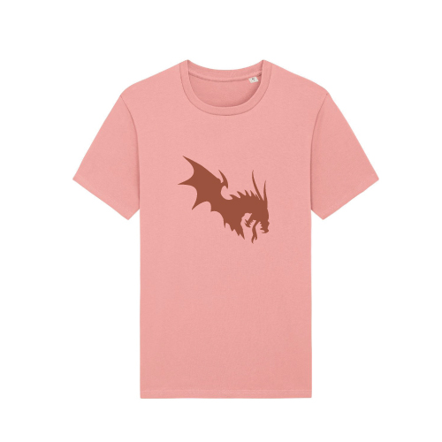 NärCon Tone-in-tone Dragon T-shirt Pink