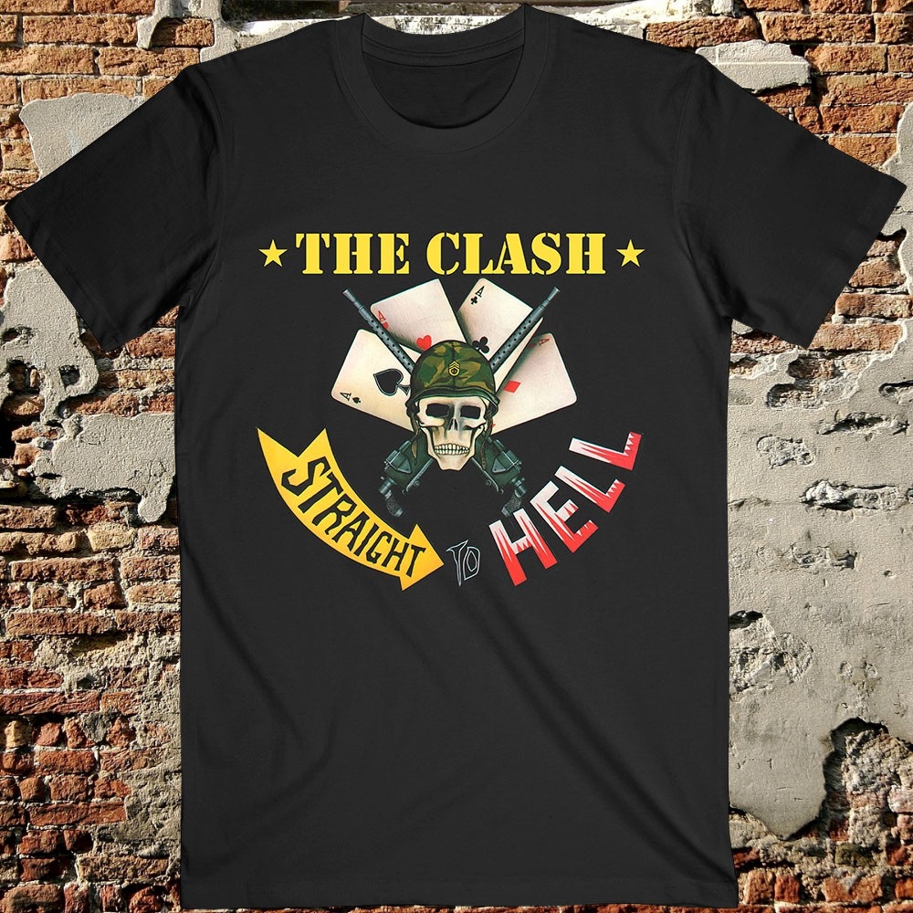 CLASH, THE - T-SHIRT, STRAIGHT TO HELL SINGLE - 2