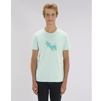 NärCon Tone-in-tone Dragon T-shirt Caribbean Blue