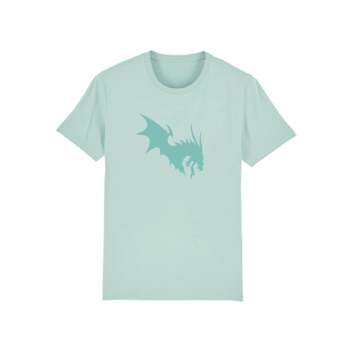 NärCon Tone-in-tone Dragon T-shirt Caribbean Blue