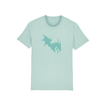 NärCon Tone-in-tone Dragon T-shirt Caribbean Blue