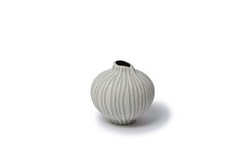 Vase LINE medium Sand White StoneStripe