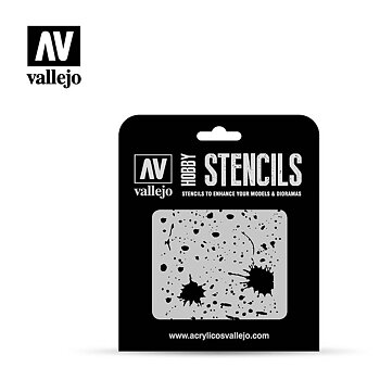 Sjabloon Spatten & vlekken 12,5 cm x 12,5 cm