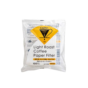Cafec - Light Roast Paper Filter - Ultratunna pappersfilter - 1 kopp - 100st
