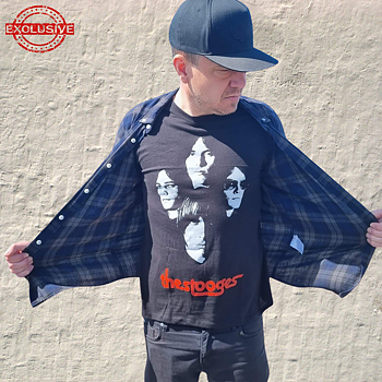 IGGY & THE STOOGES - T-SHIRT, GROUP SHOT