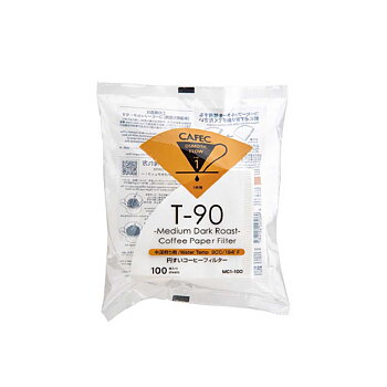Cafec - Medium Roast Paper Filter - Täta pappersfilter - 1 kopp - 100st