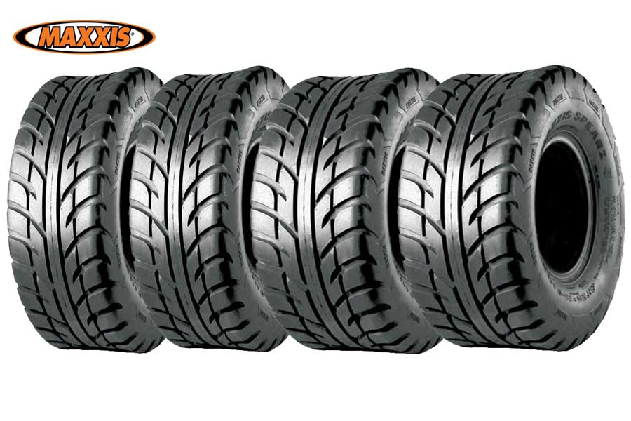ATV Däckpaket 25x8-12 & 25x10-12 Maxxis Spearz – Komplett Vägdäcksats E-märkt