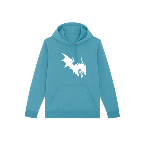 NärCon White Dragon Hoodie Ocean Blue