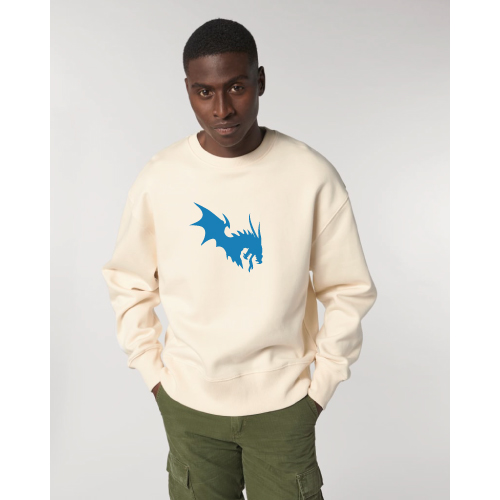 NärCon Blue Dragon Boxy Sweater Natural Raw - 2