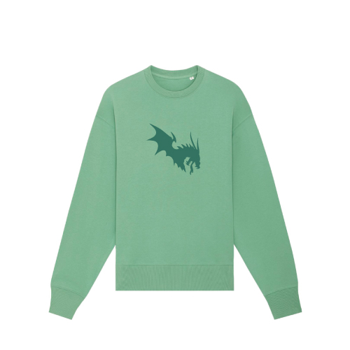 NärCon Tone in Tone Dragon Boxy Sweater Mint