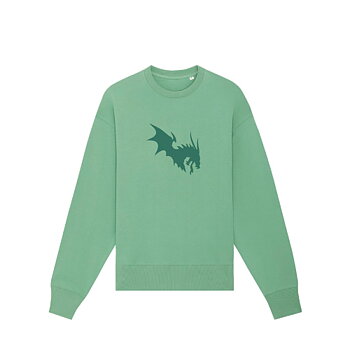 NärCon Tone in Tone Dragon Boxy Sweater Mint