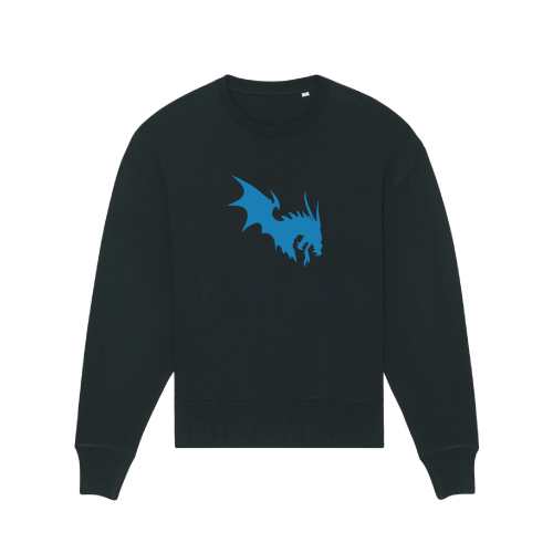 NärCon Blue Dragon Boxy Sweater Black